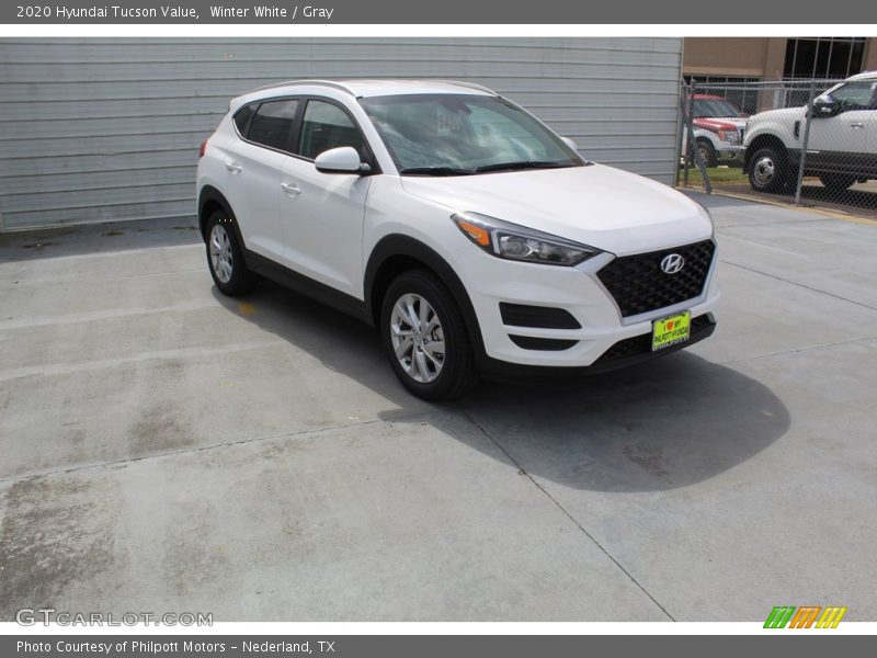 Winter White / Gray 2020 Hyundai Tucson Value