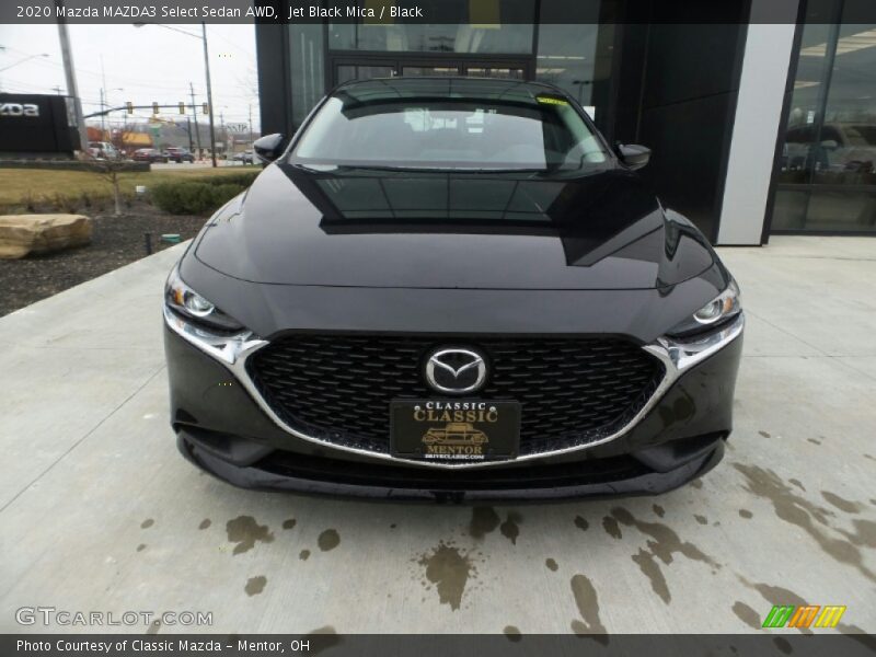 Jet Black Mica / Black 2020 Mazda MAZDA3 Select Sedan AWD