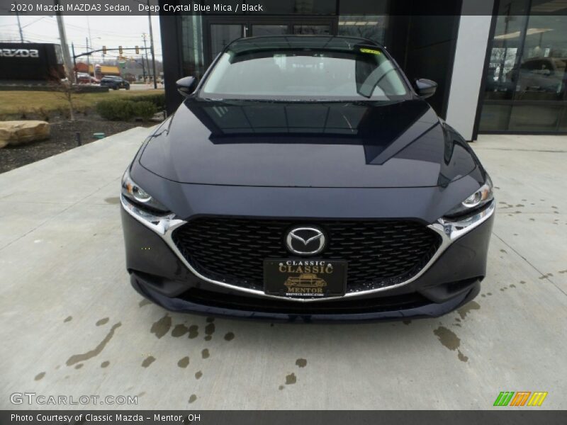 Deep Crystal Blue Mica / Black 2020 Mazda MAZDA3 Sedan