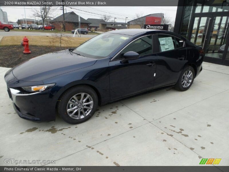 Deep Crystal Blue Mica / Black 2020 Mazda MAZDA3 Sedan