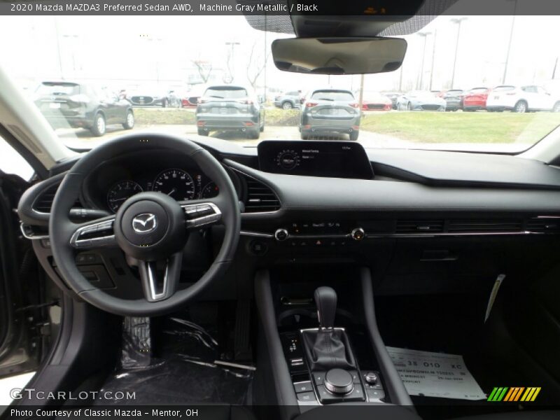 Machine Gray Metallic / Black 2020 Mazda MAZDA3 Preferred Sedan AWD