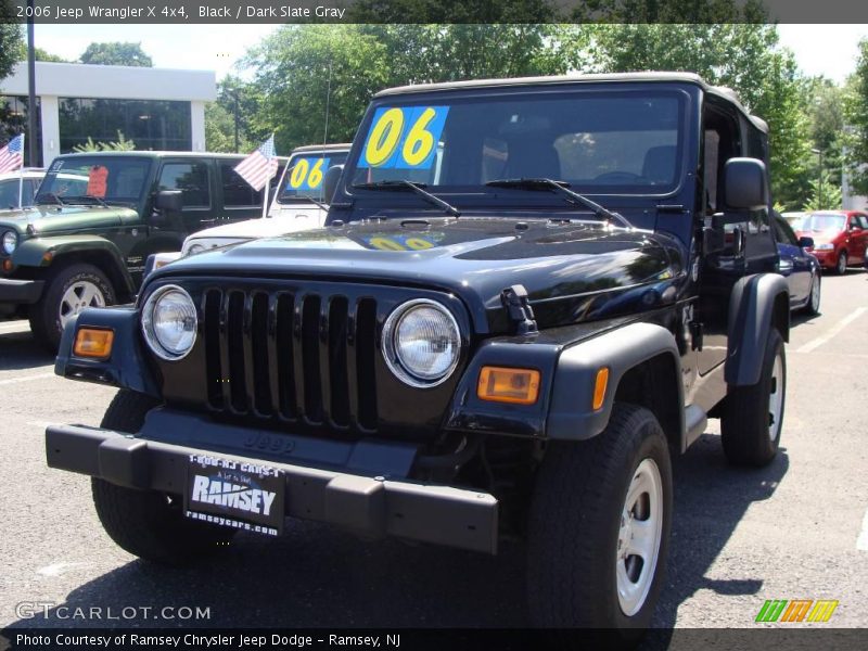 Black / Dark Slate Gray 2006 Jeep Wrangler X 4x4