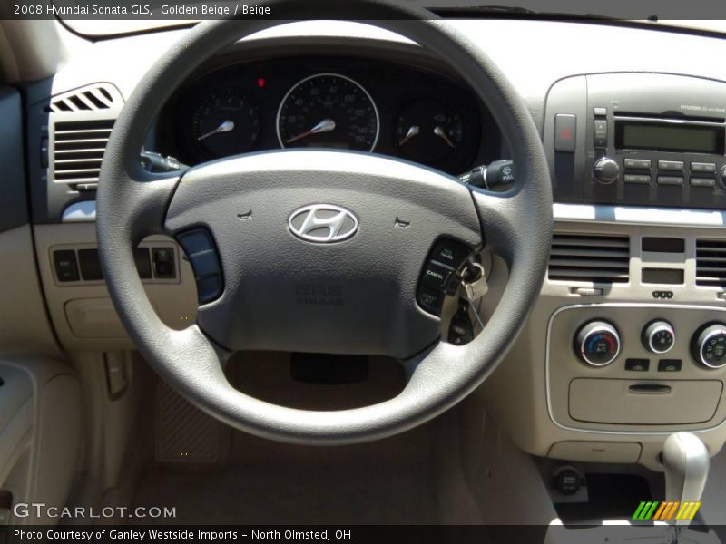 Golden Beige / Beige 2008 Hyundai Sonata GLS