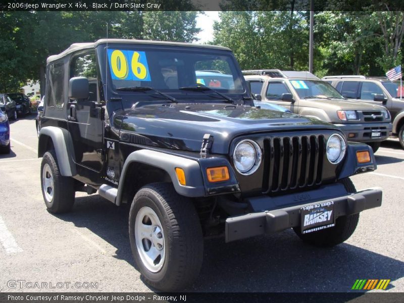 Black / Dark Slate Gray 2006 Jeep Wrangler X 4x4