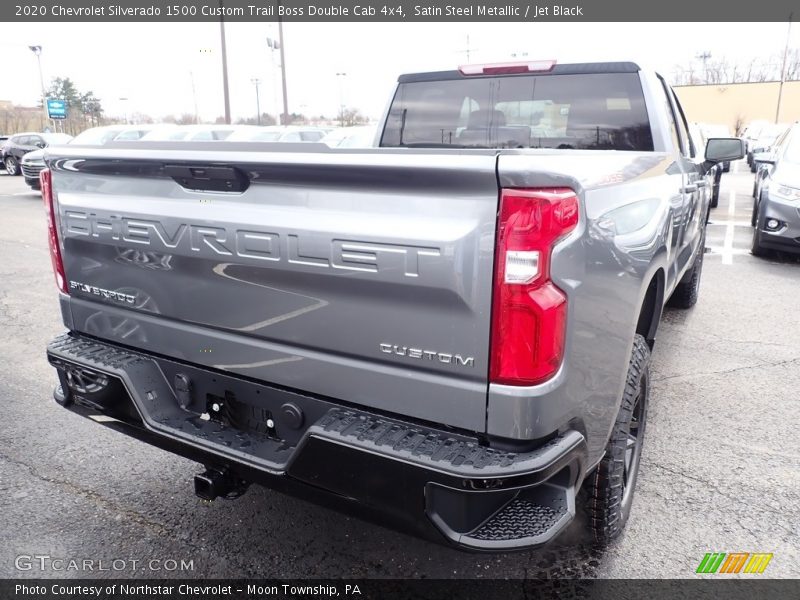 Satin Steel Metallic / Jet Black 2020 Chevrolet Silverado 1500 Custom Trail Boss Double Cab 4x4