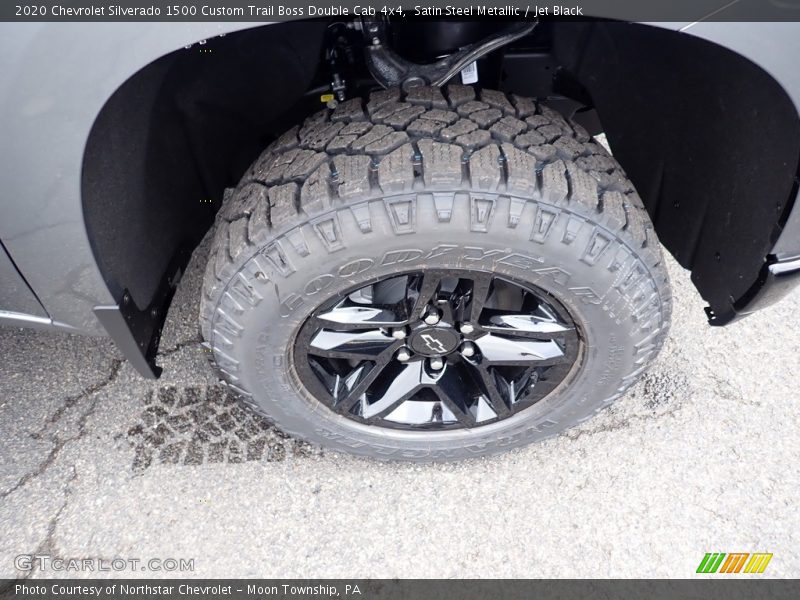 Satin Steel Metallic / Jet Black 2020 Chevrolet Silverado 1500 Custom Trail Boss Double Cab 4x4