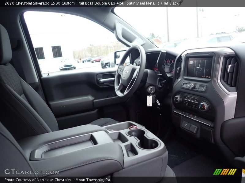 Satin Steel Metallic / Jet Black 2020 Chevrolet Silverado 1500 Custom Trail Boss Double Cab 4x4