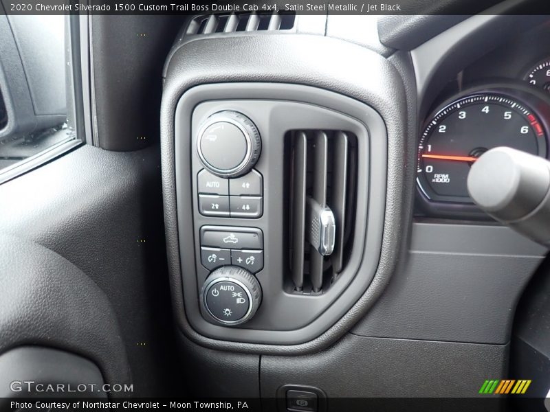 Satin Steel Metallic / Jet Black 2020 Chevrolet Silverado 1500 Custom Trail Boss Double Cab 4x4