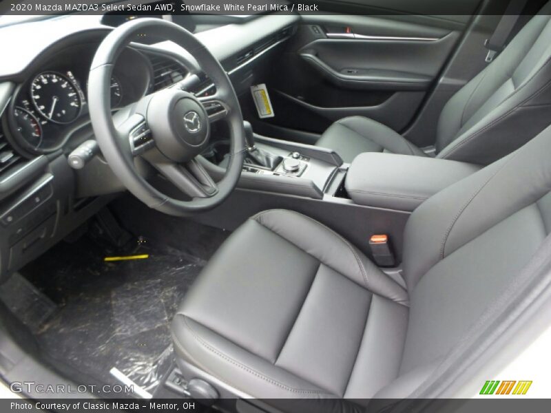 Snowflake White Pearl Mica / Black 2020 Mazda MAZDA3 Select Sedan AWD