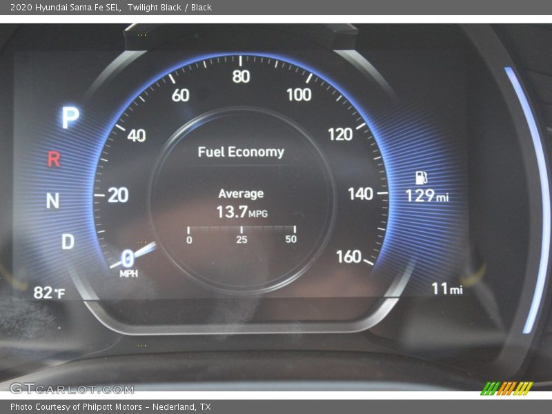 Twilight Black / Black 2020 Hyundai Santa Fe SEL