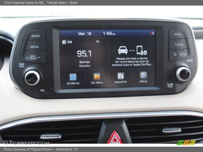 Twilight Black / Black 2020 Hyundai Santa Fe SEL