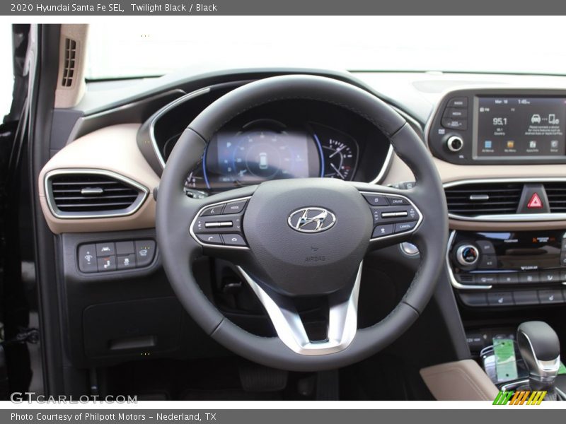 Twilight Black / Black 2020 Hyundai Santa Fe SEL