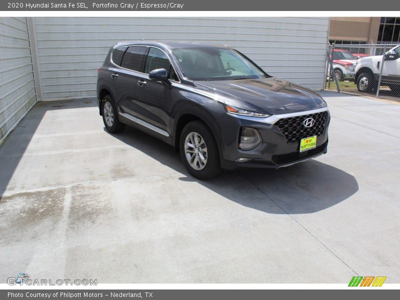 Portofino Gray / Espresso/Gray 2020 Hyundai Santa Fe SEL