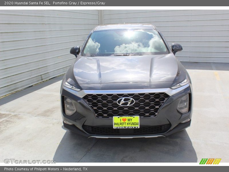 Portofino Gray / Espresso/Gray 2020 Hyundai Santa Fe SEL