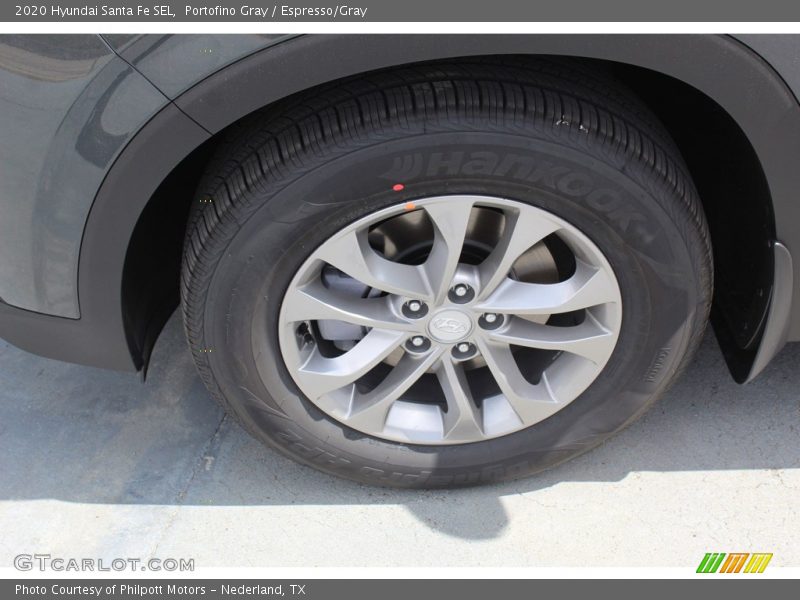 Portofino Gray / Espresso/Gray 2020 Hyundai Santa Fe SEL