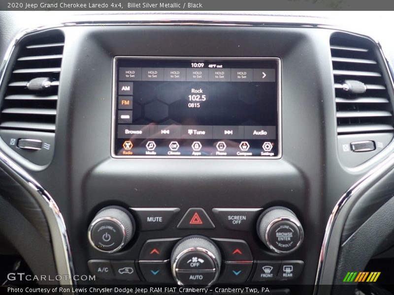 Controls of 2020 Grand Cherokee Laredo 4x4