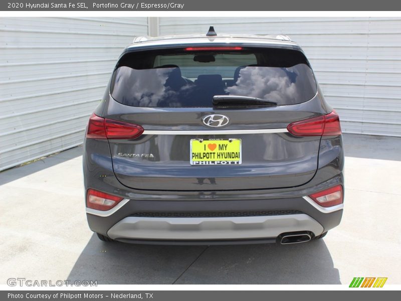 Portofino Gray / Espresso/Gray 2020 Hyundai Santa Fe SEL