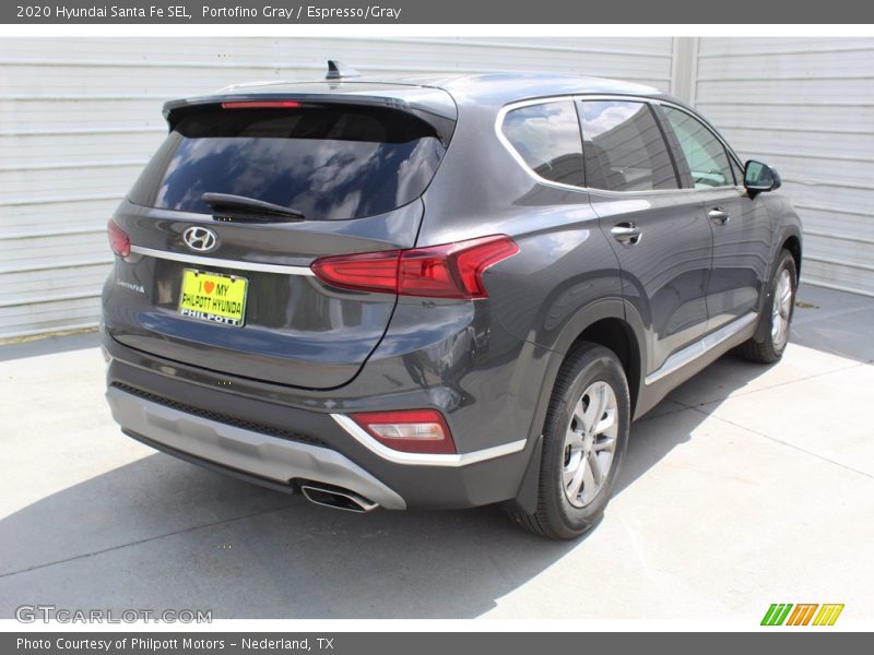 Portofino Gray / Espresso/Gray 2020 Hyundai Santa Fe SEL