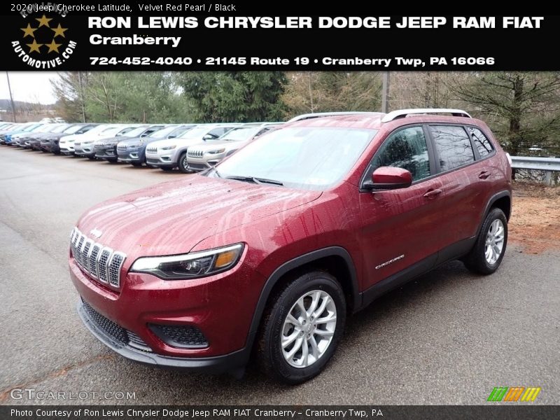 Velvet Red Pearl / Black 2020 Jeep Cherokee Latitude