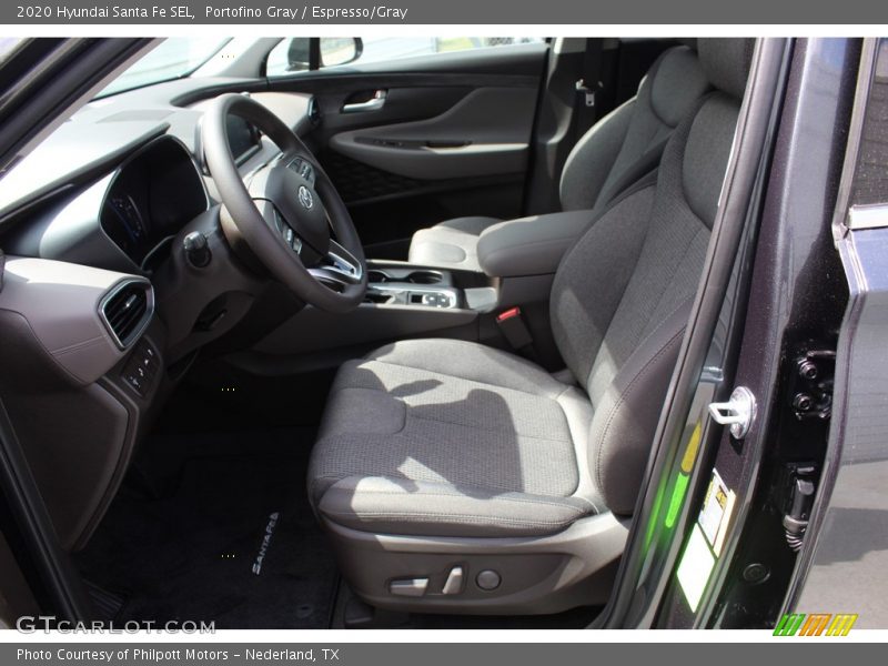 Portofino Gray / Espresso/Gray 2020 Hyundai Santa Fe SEL