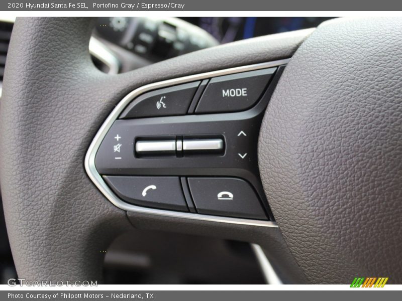 Portofino Gray / Espresso/Gray 2020 Hyundai Santa Fe SEL