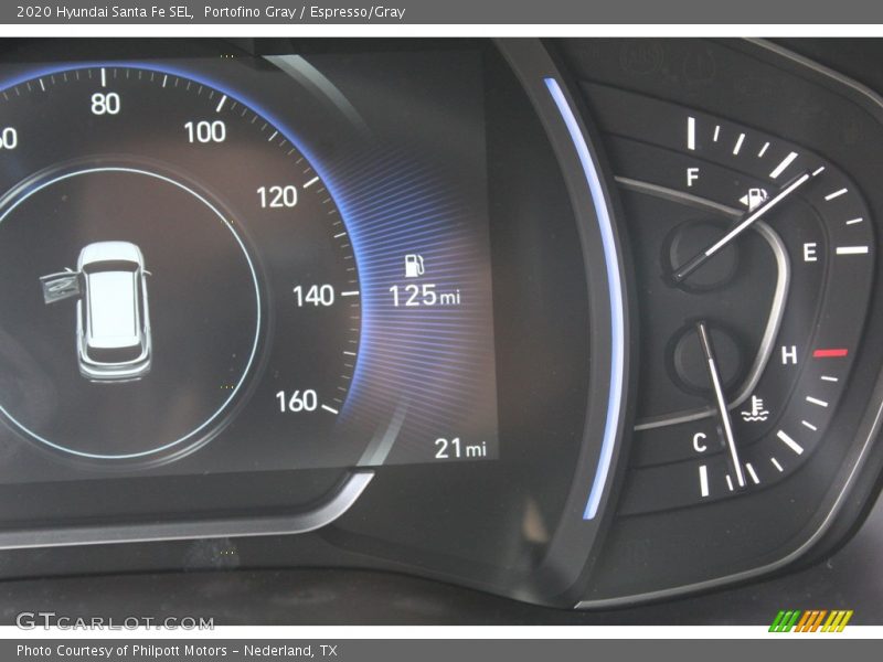 Portofino Gray / Espresso/Gray 2020 Hyundai Santa Fe SEL