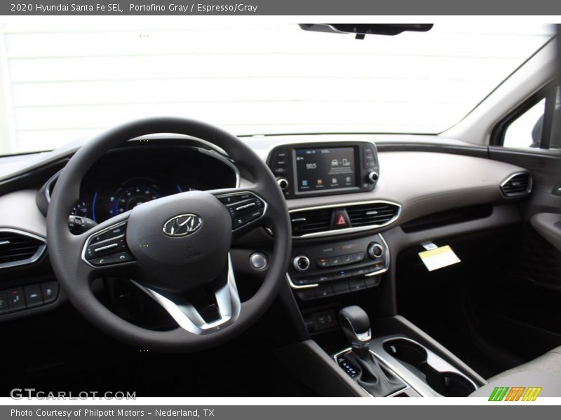 Portofino Gray / Espresso/Gray 2020 Hyundai Santa Fe SEL