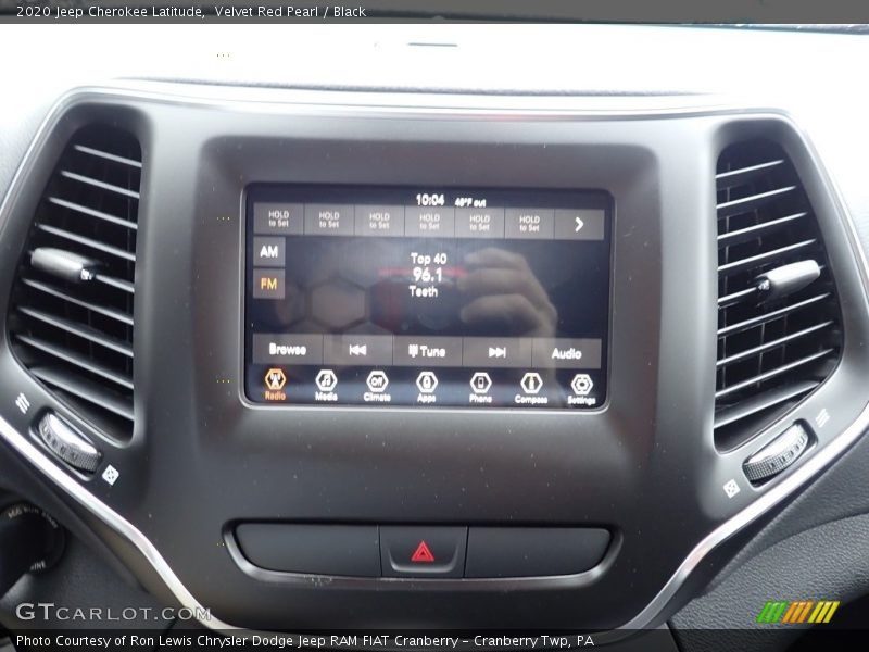Velvet Red Pearl / Black 2020 Jeep Cherokee Latitude