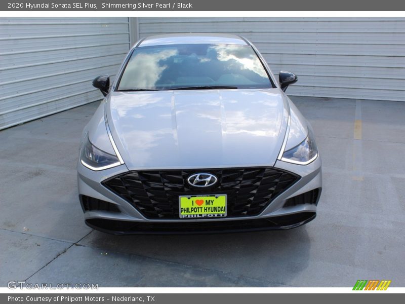 Shimmering Silver Pearl / Black 2020 Hyundai Sonata SEL Plus