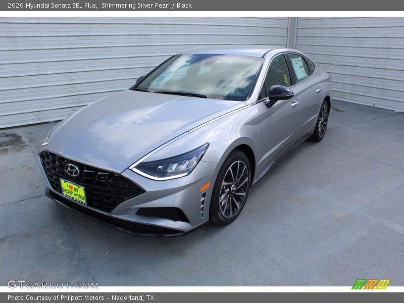 Shimmering Silver Pearl / Black 2020 Hyundai Sonata SEL Plus