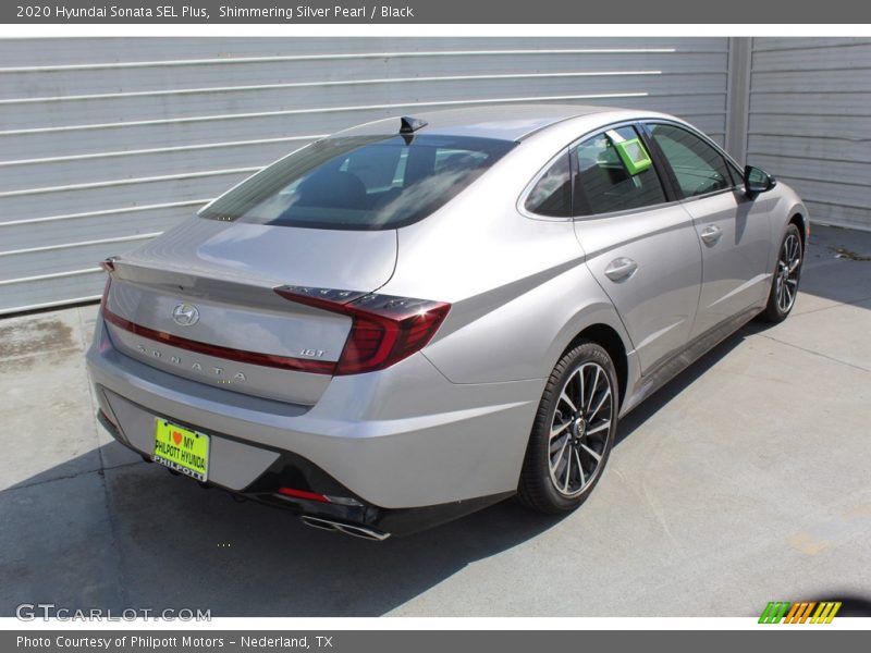 Shimmering Silver Pearl / Black 2020 Hyundai Sonata SEL Plus