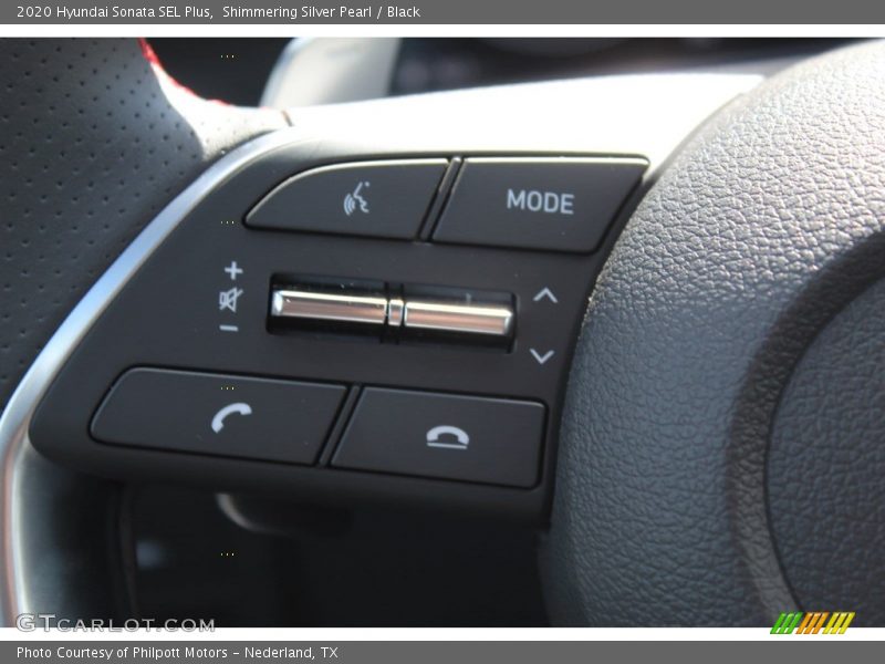 Shimmering Silver Pearl / Black 2020 Hyundai Sonata SEL Plus
