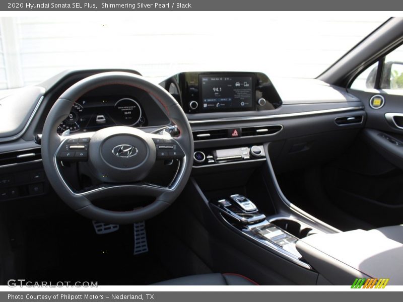 Shimmering Silver Pearl / Black 2020 Hyundai Sonata SEL Plus