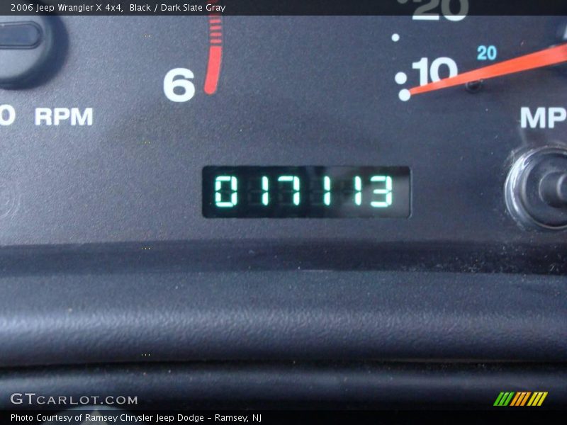 Black / Dark Slate Gray 2006 Jeep Wrangler X 4x4