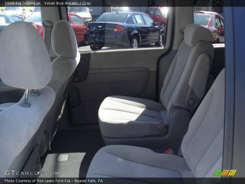 Velvet Blue Metallic / Gray 2008 Kia Sedona LX