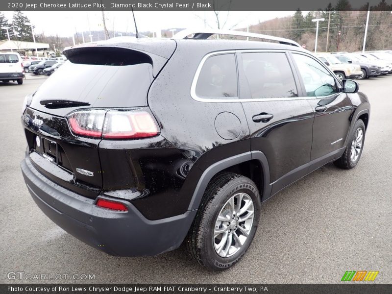 Diamond Black Crystal Pearl / Black 2020 Jeep Cherokee Latitude Plus
