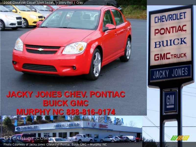 Victory Red / Gray 2008 Chevrolet Cobalt Sport Sedan