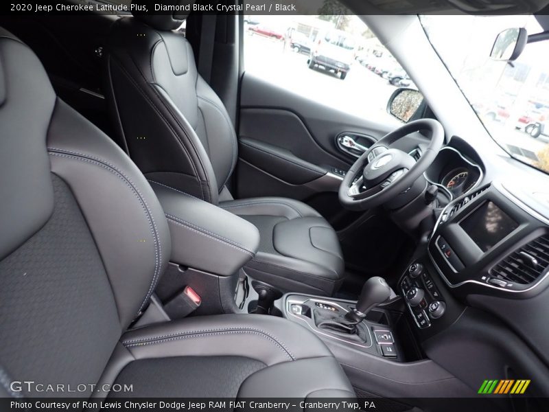 Diamond Black Crystal Pearl / Black 2020 Jeep Cherokee Latitude Plus