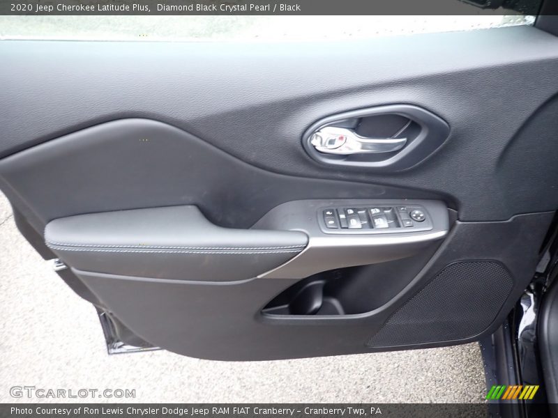 Diamond Black Crystal Pearl / Black 2020 Jeep Cherokee Latitude Plus
