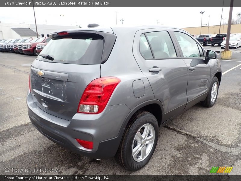 Satin Steel Metallic / Jet Black 2020 Chevrolet Trax LS AWD