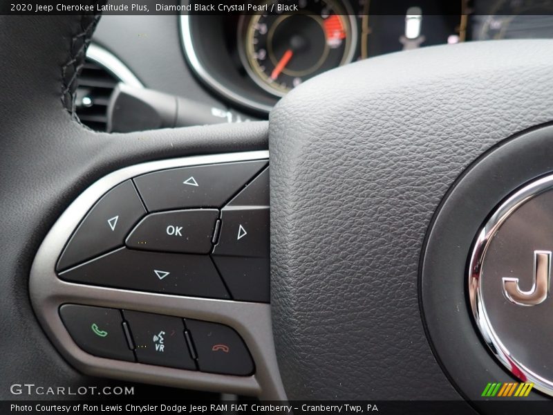 Diamond Black Crystal Pearl / Black 2020 Jeep Cherokee Latitude Plus
