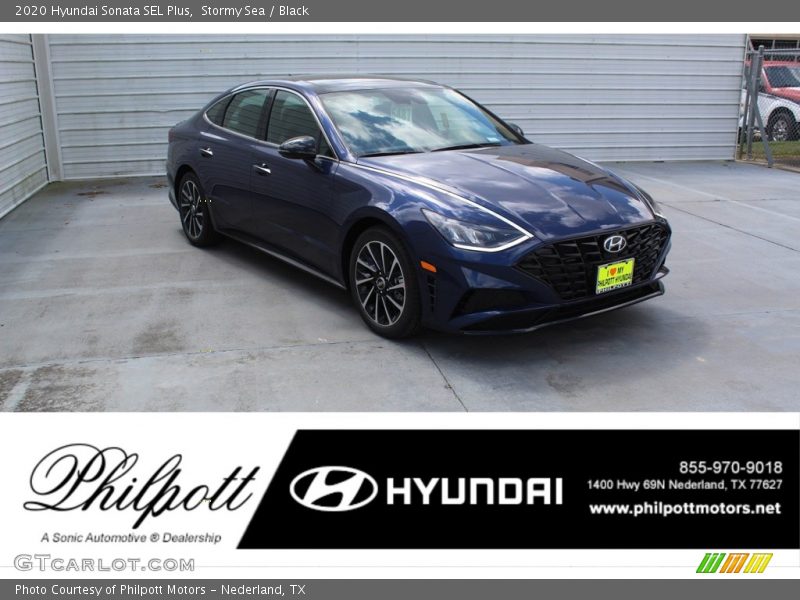 Stormy Sea / Black 2020 Hyundai Sonata SEL Plus