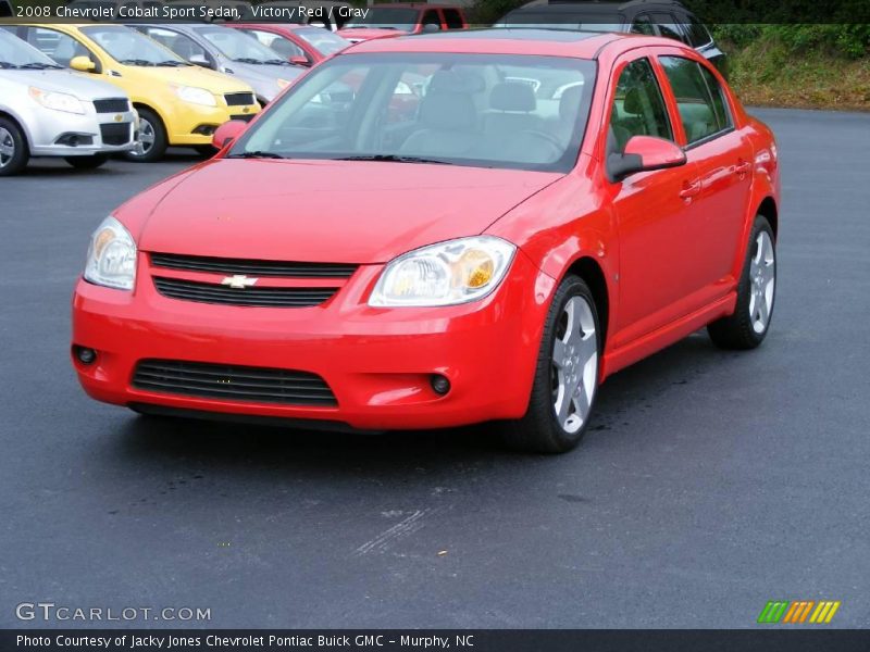 Victory Red / Gray 2008 Chevrolet Cobalt Sport Sedan