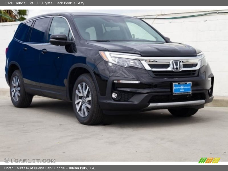 Crystal Black Pearl / Gray 2020 Honda Pilot EX