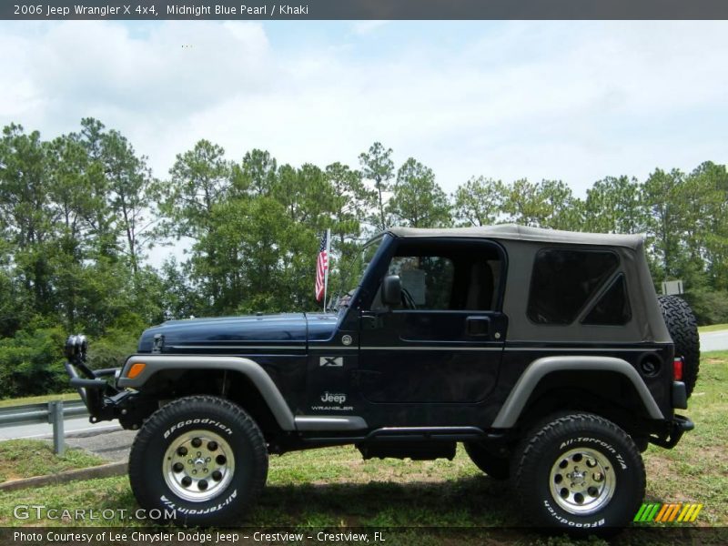 Midnight Blue Pearl / Khaki 2006 Jeep Wrangler X 4x4