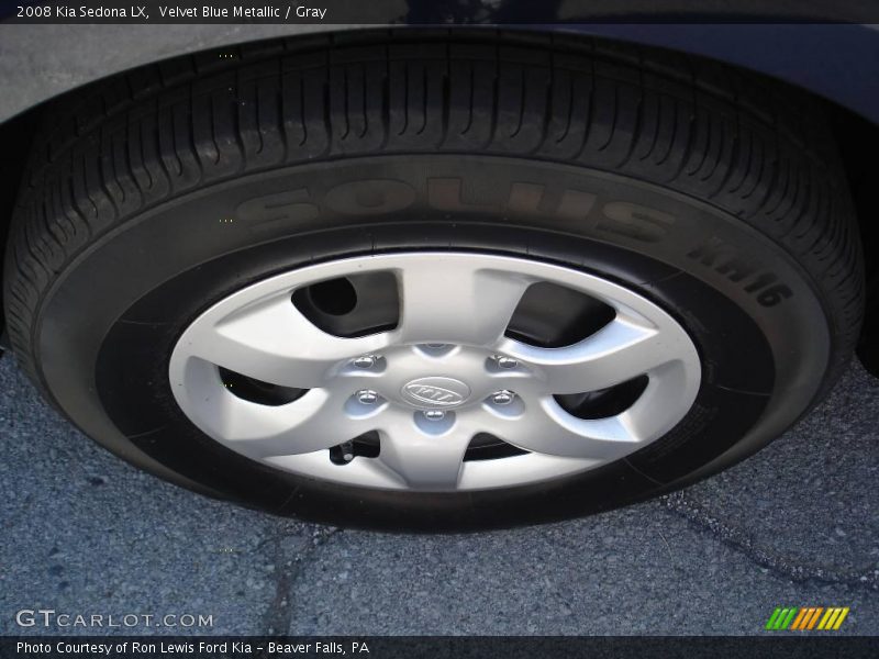 Velvet Blue Metallic / Gray 2008 Kia Sedona LX