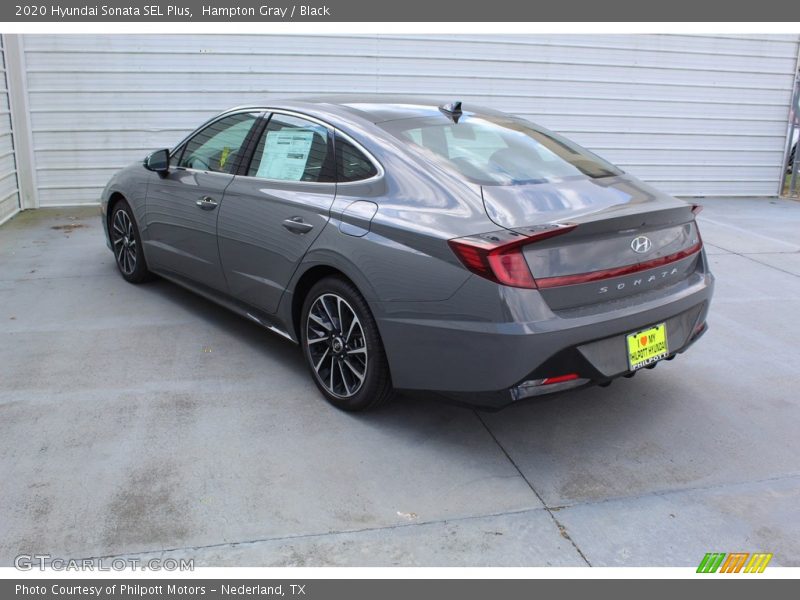 Hampton Gray / Black 2020 Hyundai Sonata SEL Plus