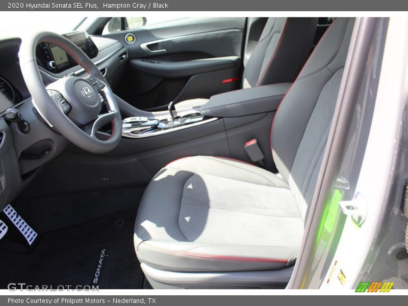 Hampton Gray / Black 2020 Hyundai Sonata SEL Plus