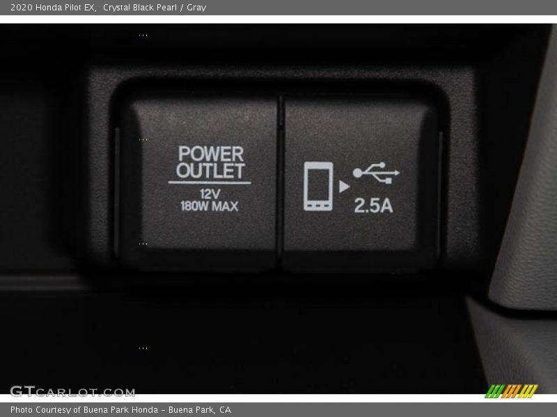 Crystal Black Pearl / Gray 2020 Honda Pilot EX