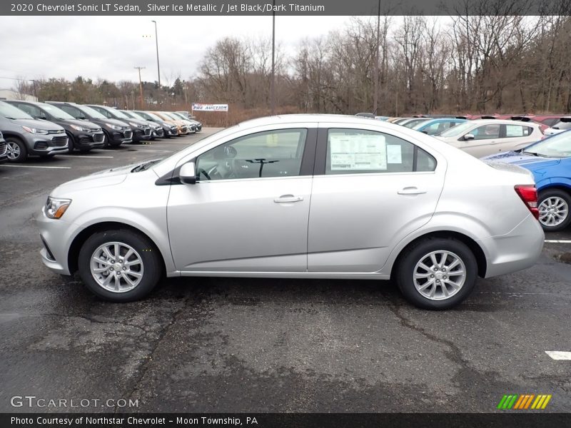 Silver Ice Metallic / Jet Black/Dark Titanium 2020 Chevrolet Sonic LT Sedan